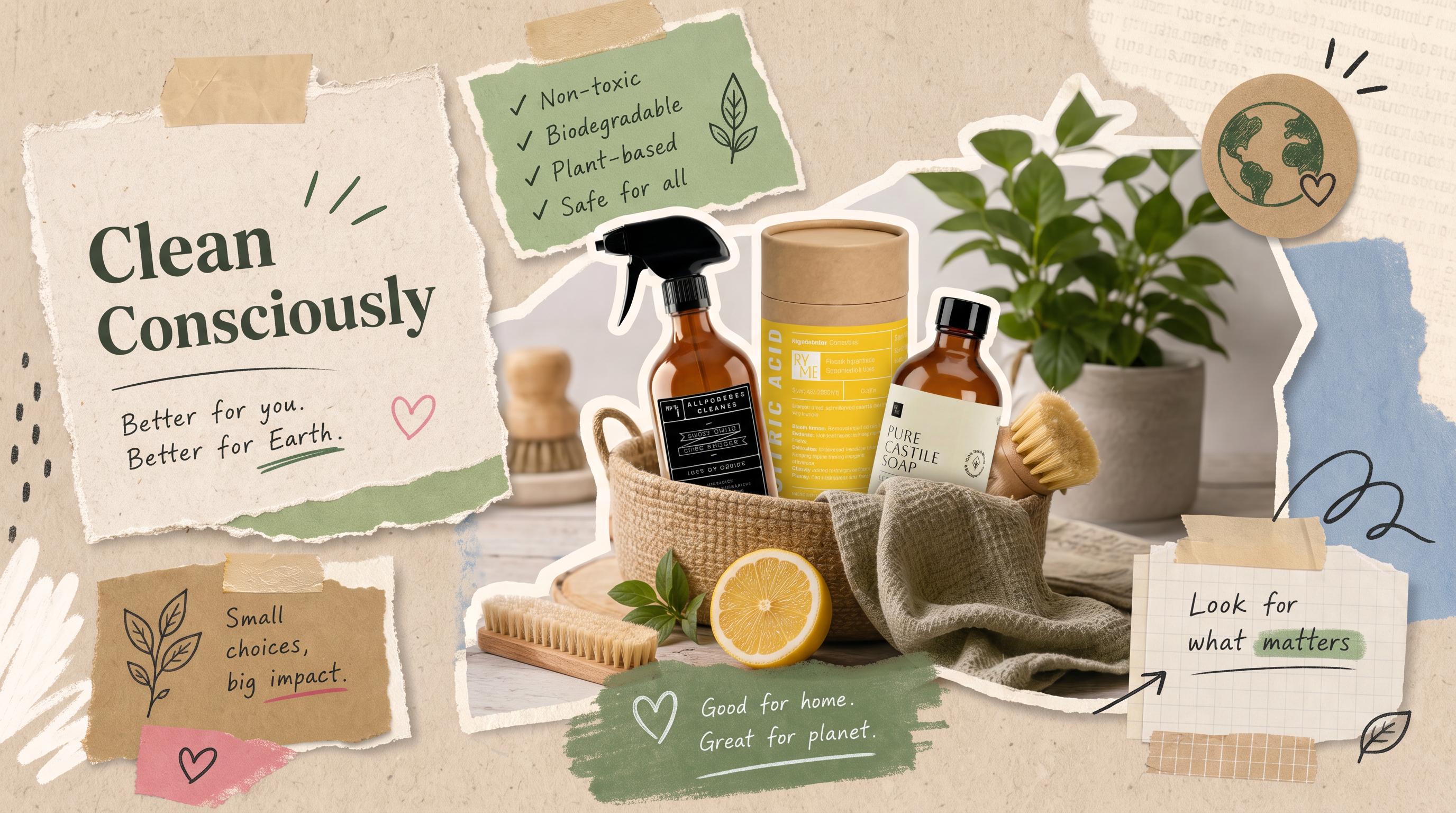 Plant Based Cleaning Products: How They Work and Why They Work Well