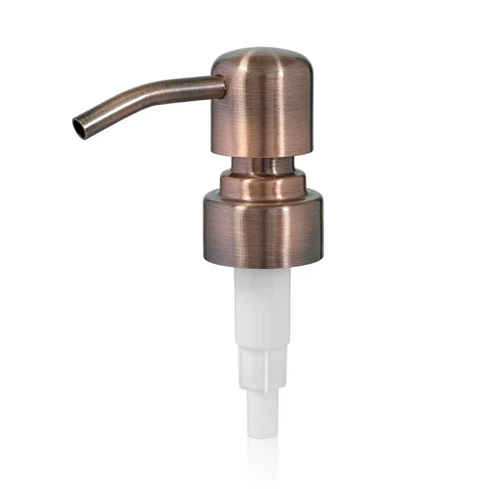 Classic real metal soap / lotion dispenser pump head 28mm - Copper