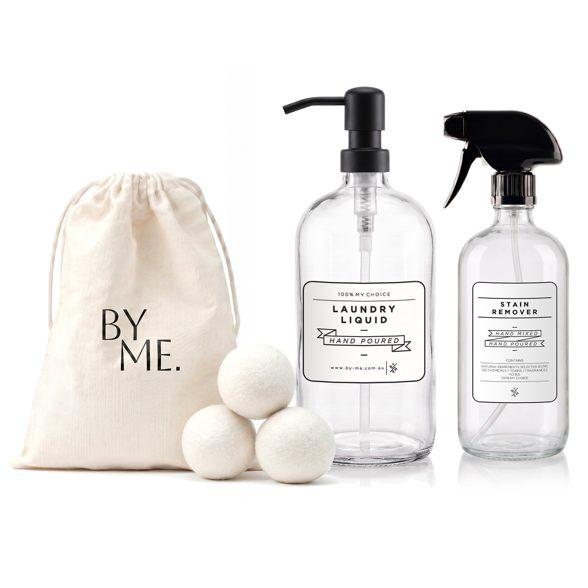 Liquid Laundry Kit with Wool Dryer Balls (1L + 500ml)