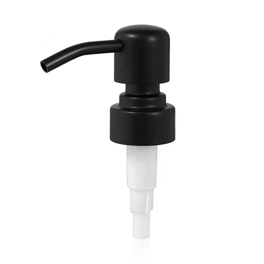 Classic real metal soap / lotion dispenser pump head 28mm - Matt Black