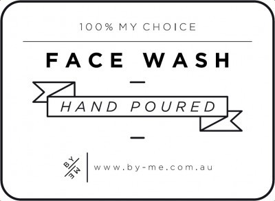 Small White Face Wash Decal